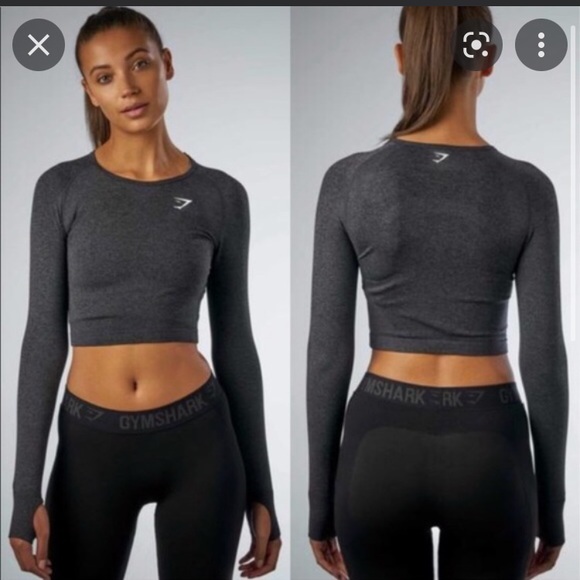 Gymshark Tops - Gymshark Vital Seamless Long Sleeve Crop Top